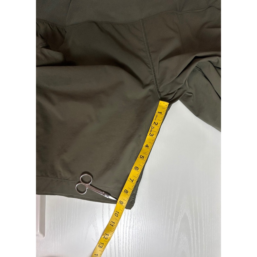 Prana Halle Shorts II Olive Green Hiking Outdoor Stretch Women Large 1971231 - Picture 5 of 11